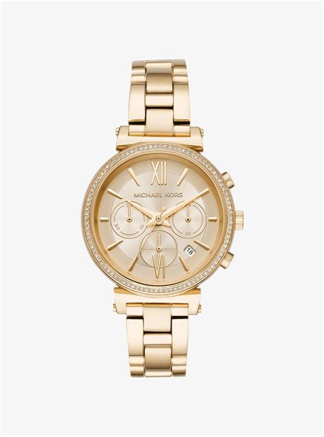 michael kors petite sofie watch ceneo|Petite Sofie Pavé Gold.